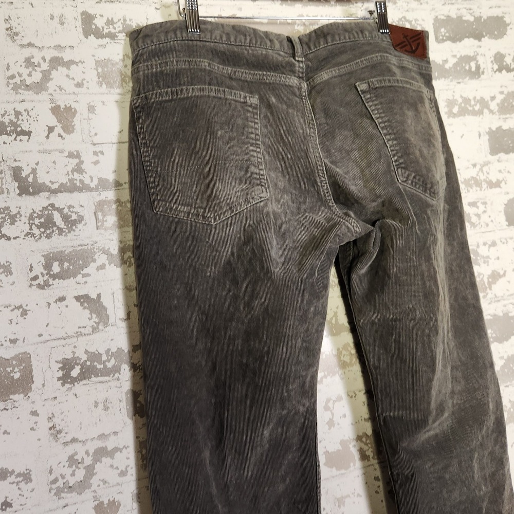 Dockers Mens Corduroy Pants Size 36x32 Charcoal Gray Straight Fit Casual Comfort - Picture 9 of 16